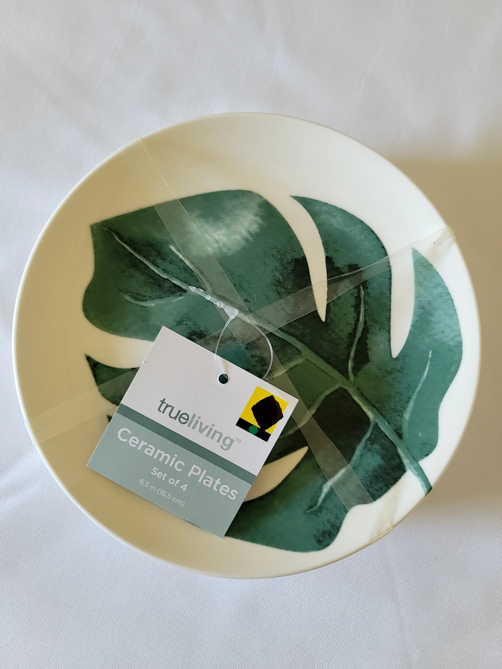 Green Leaf Ceramic Plate - Single